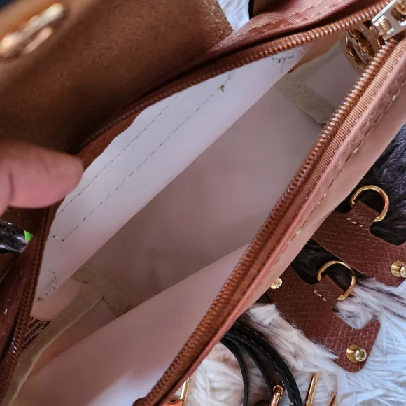 Longchamp Cognac Color Mini Bag with Removable Strap NWT - Picture 5 of 6